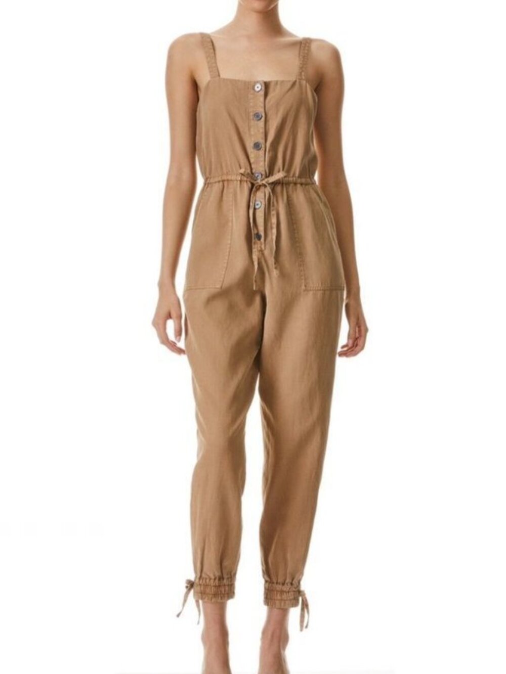 Alice + Olivia Tiana Linen-Blend Jumpsuit 4